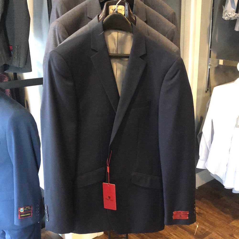 Renoir Navy Sport Coat 38 R slim Fit